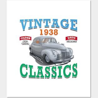 Vintage Classic Car Garage Hot Rod Novelty Gift Posters and Art